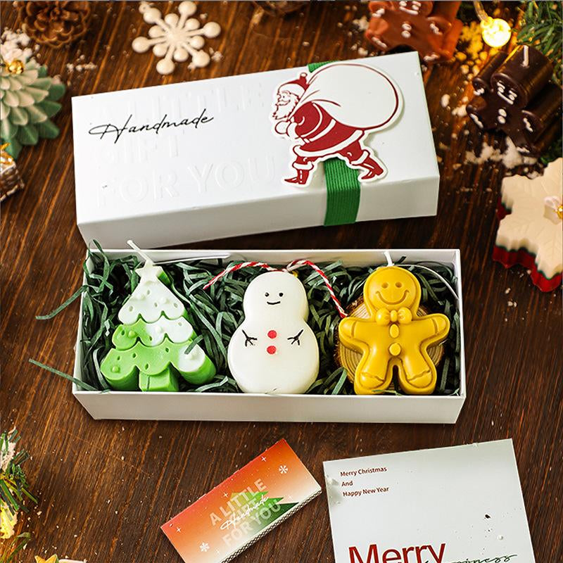 Cute Christmas Scented Candle Gift Set, Creative Handmade Aromatherapy Candles, Festive Home Decor, Perfect Holiday Present